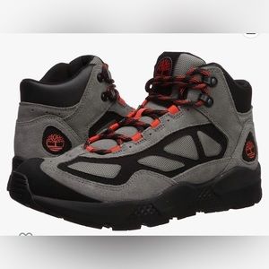 Men's Timberland Ripcord Mid Hiker Grey Suede W Orange (TB0A1ZTX) Size 10